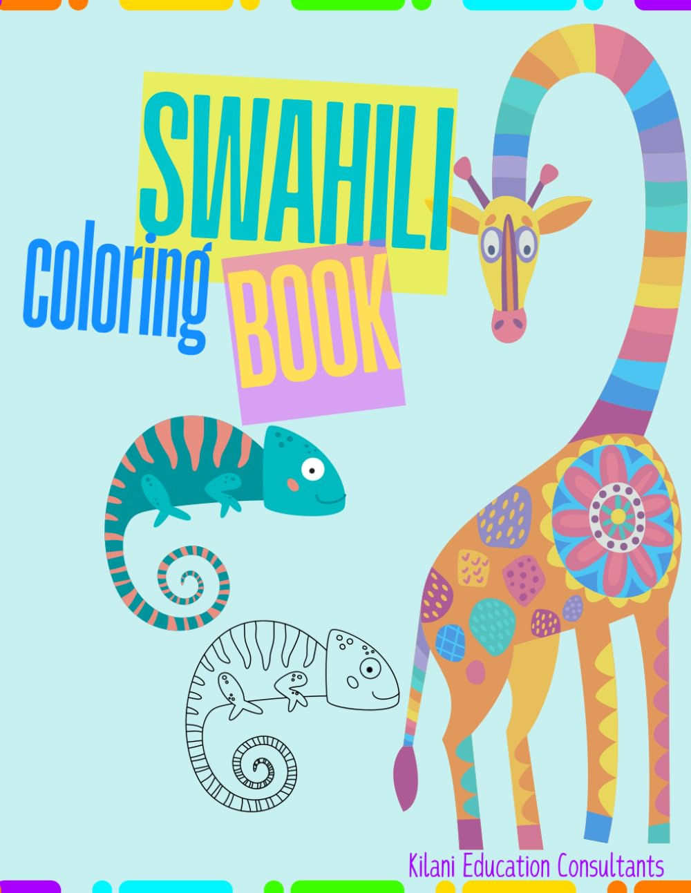 Swahili Coloring Book: